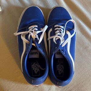 Vans Classic Royal Blue and White Sneakers